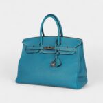 Hermès Birkin 35 Blue Jean Togo Palladium Hardware
