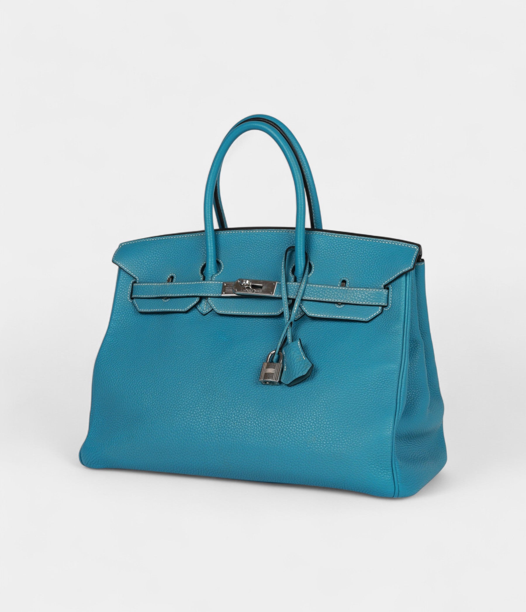 Hermès Birkin 35 Blue Jean Togo Palladium Hardware