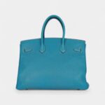 Hermès Birkin 35 Blue Jean Togo Palladium Hardware