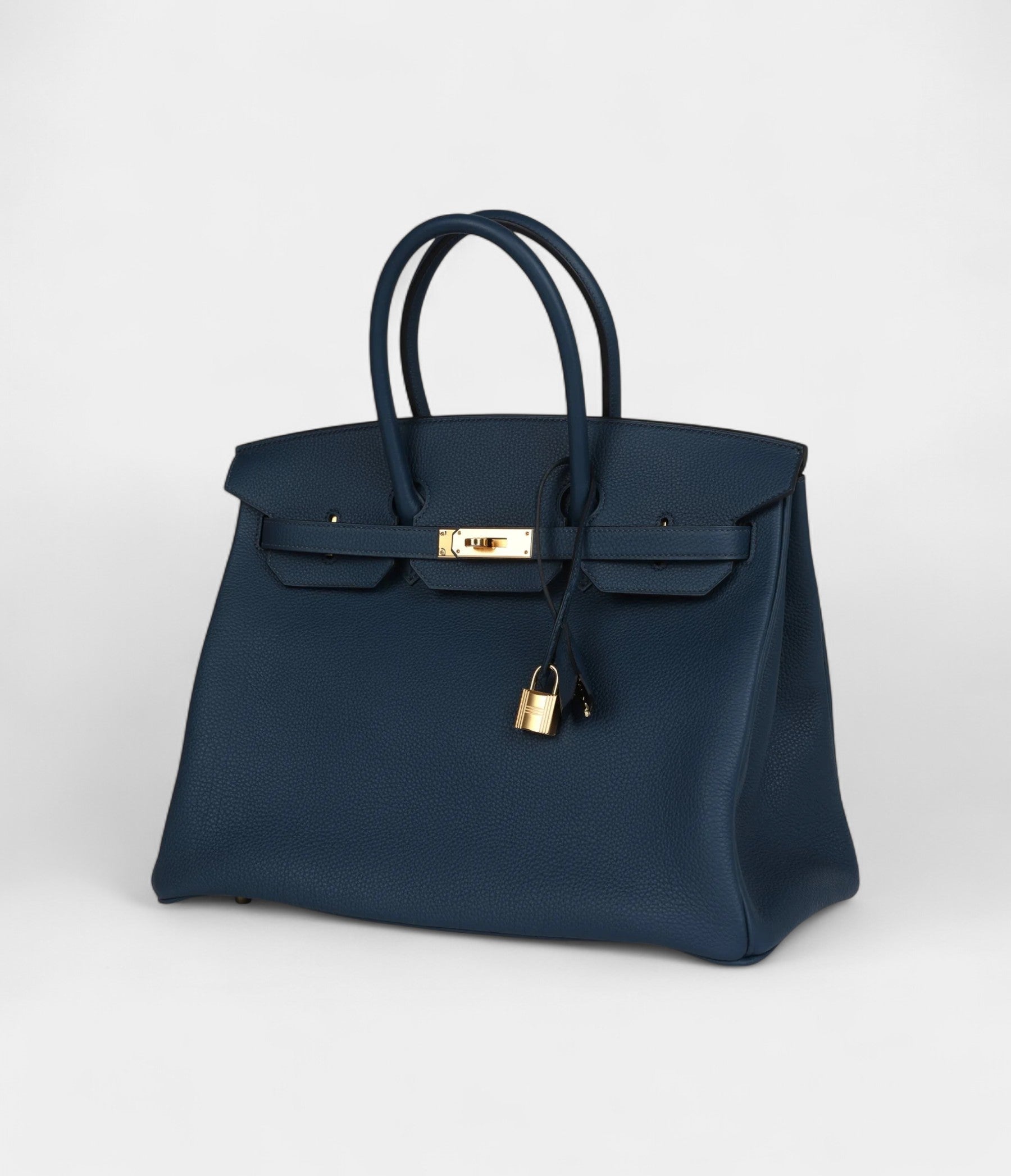 Hermès Birkin 35 Bleu De Prusse Togo Gold Hardware