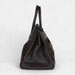 Hermès Birkin 35 Chocolate Clemence and Crinoline Gold Hardware