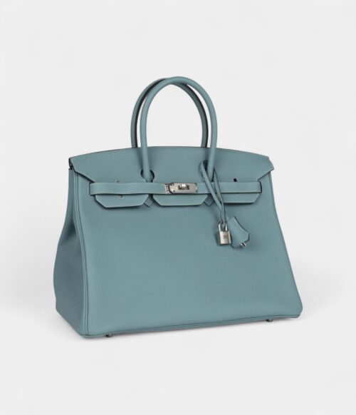 Hermès Birkin 35 Ciel Togo Palladium Hardware