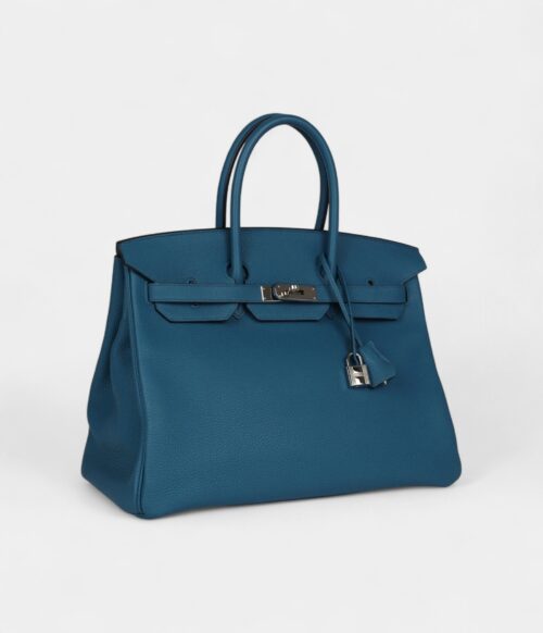 Hermès Birkin 35 Cobalt Togo Palladium Hardware