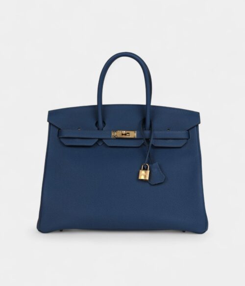 Hermès Birkin 35 Deep Blue Togo Gold Hardware
