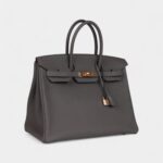 Hermès Birkin 35 Etain Togo Rose Gold Hardware