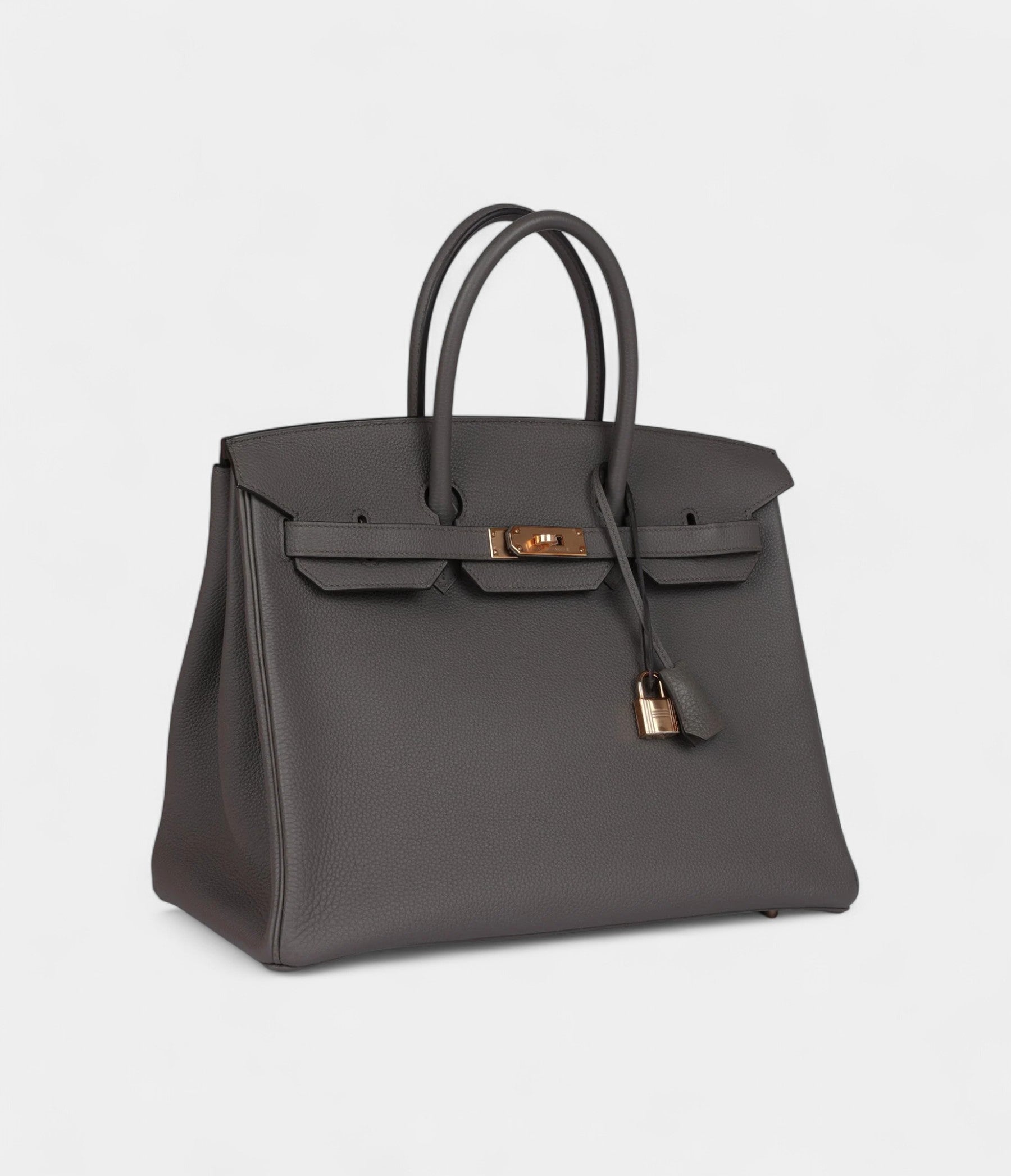 Hermès Birkin 35 Etain Togo Rose Gold Hardware