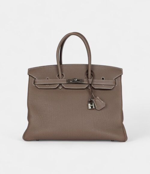 Hermès Birkin 35 Etoupe Togo Palladium Hardware