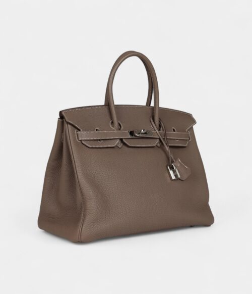 Hermès Birkin 35 Etoupe Togo Palladium Hardware