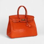Hermès Birkin 35 Feu Matte Alligator Gold Hardware