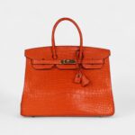 Hermès Birkin 35 Feu Matte Alligator Gold Hardware
