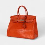 Hermès Birkin 35 Feu Matte Alligator Gold Hardware