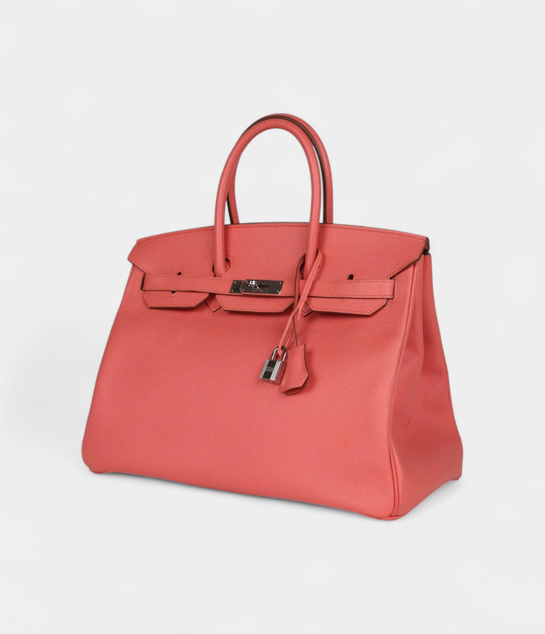 Hermès Birkin 35 Flamingo Epsom Palladium Hardware