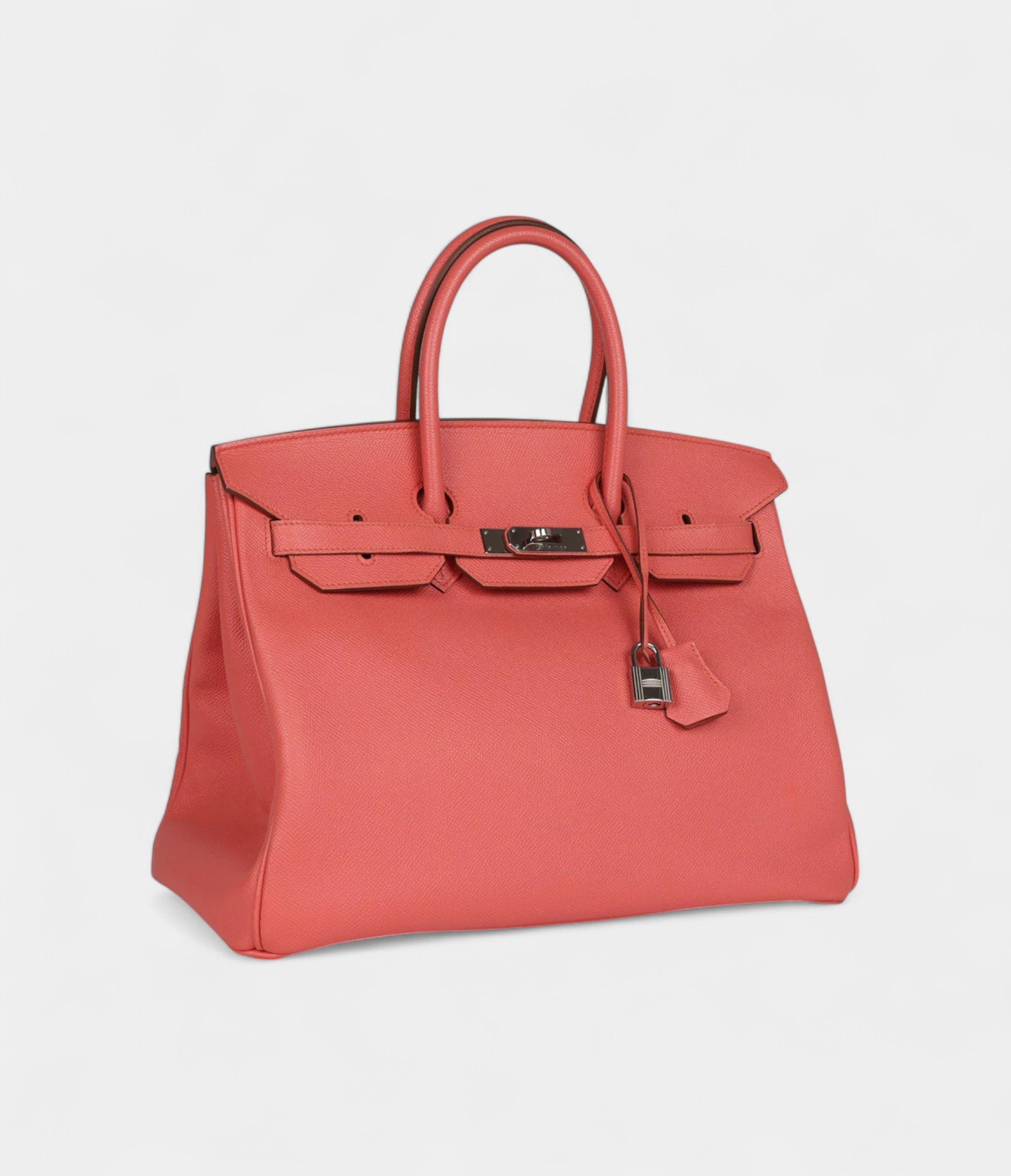 Hermès Birkin 35 Flamingo Epsom Palladium Hardware
