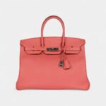 Hermès Birkin 35 Flamingo Epsom Palladium Hardware