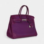 Hermès Birkin 35 Ghillies Anemone Togo and Swift Palladium Hardware