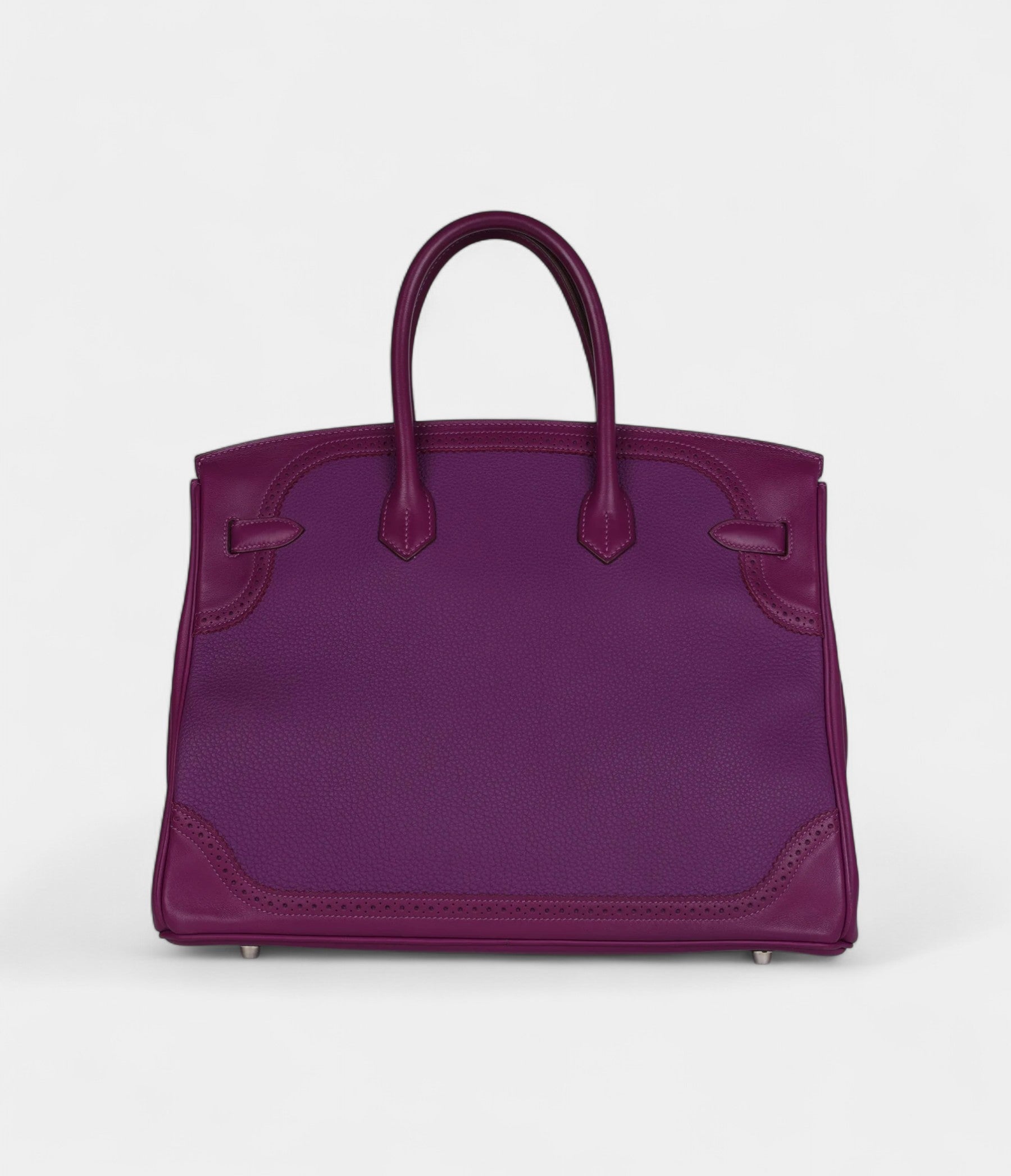 Hermès Birkin 35 Ghillies Anemone Togo and Swift Palladium Hardware