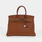 Hermès Birkin 35 Brown Leather Togo Palladium Hardware