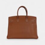 Hermès Birkin 35 Brown Leather Togo Palladium Hardware