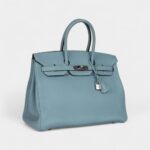 Hermès Birkin 35 Green Blue Ciel Togo Palladium Hardware