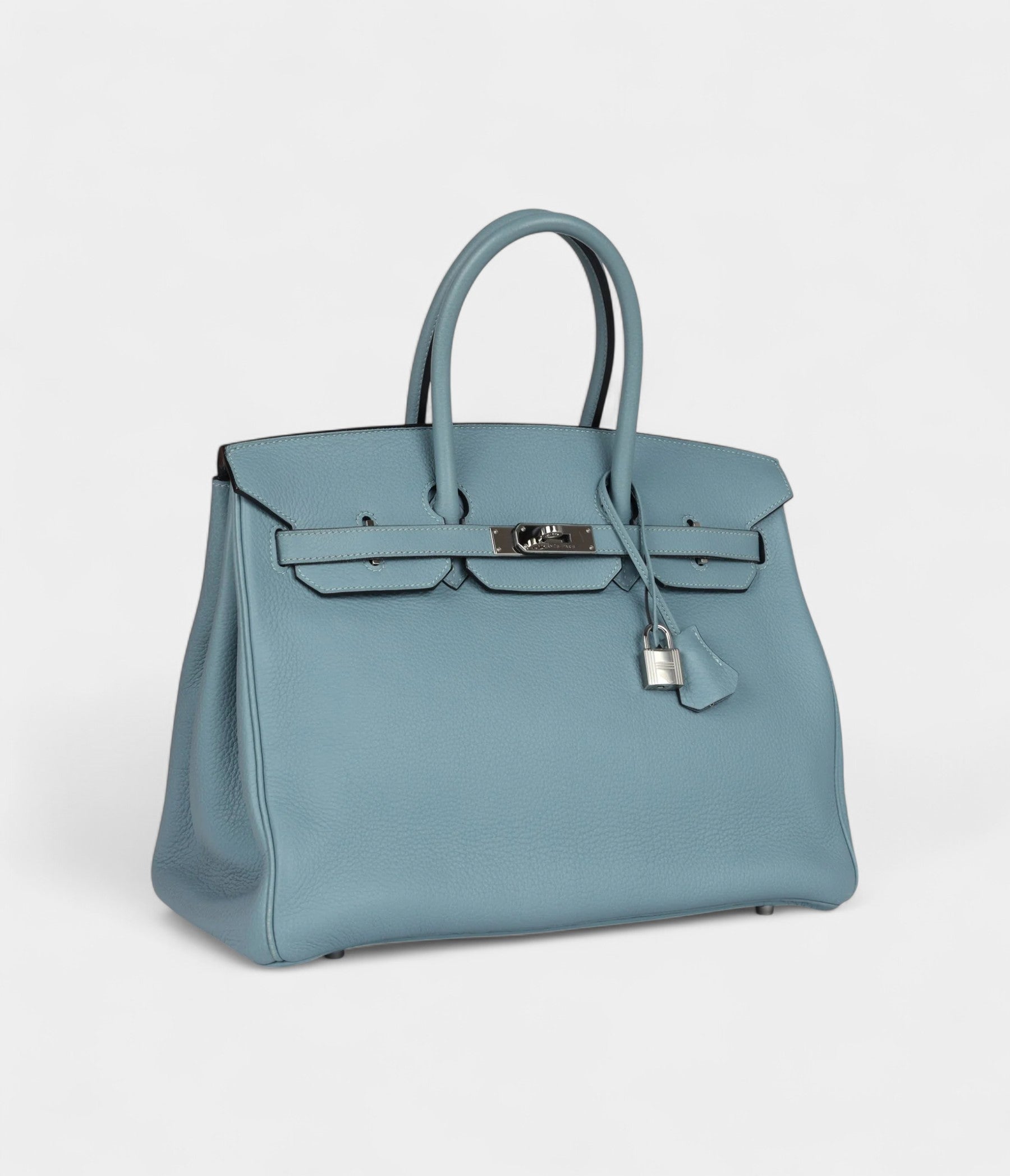 Hermès Birkin 35 Green Blue Ciel Togo Palladium Hardware