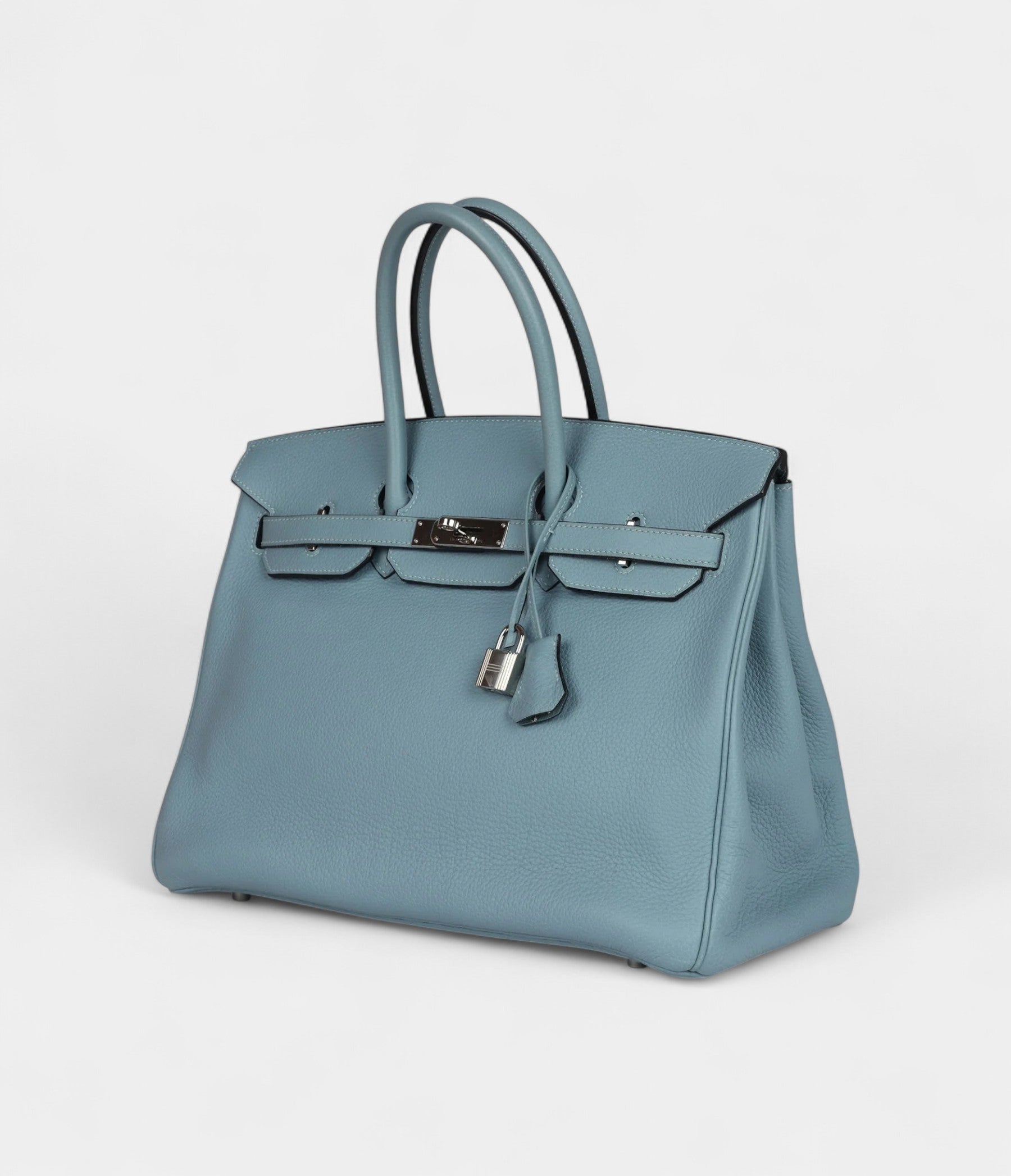 Hermès Birkin 35 Green Blue Ciel Togo Palladium Hardware