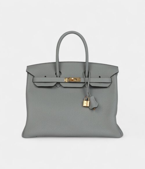 Hermès Birkin 35 Gris Mouette Togo Gold Hardware