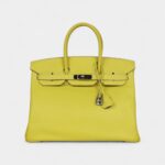 Hermès Birkin 35 Lime Candy Epsom Palladium Hardware