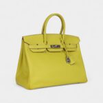 Hermès Birkin 35 Lime Candy Epsom Palladium Hardware