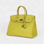 Hermès Birkin 35 Lime Candy Epsom Palladium Hardware