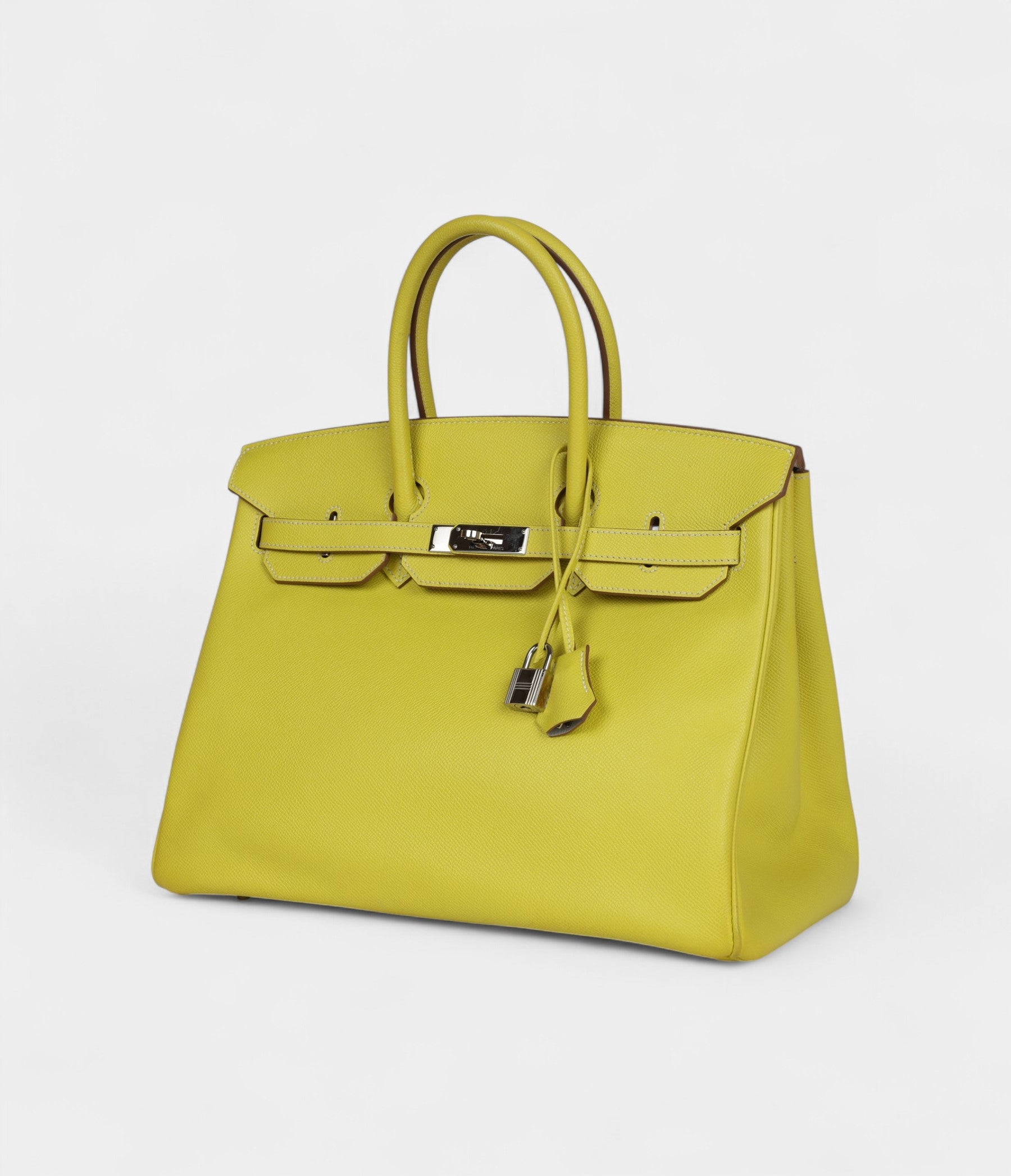 Hermès Birkin 35 Lime Candy Epsom Palladium Hardware