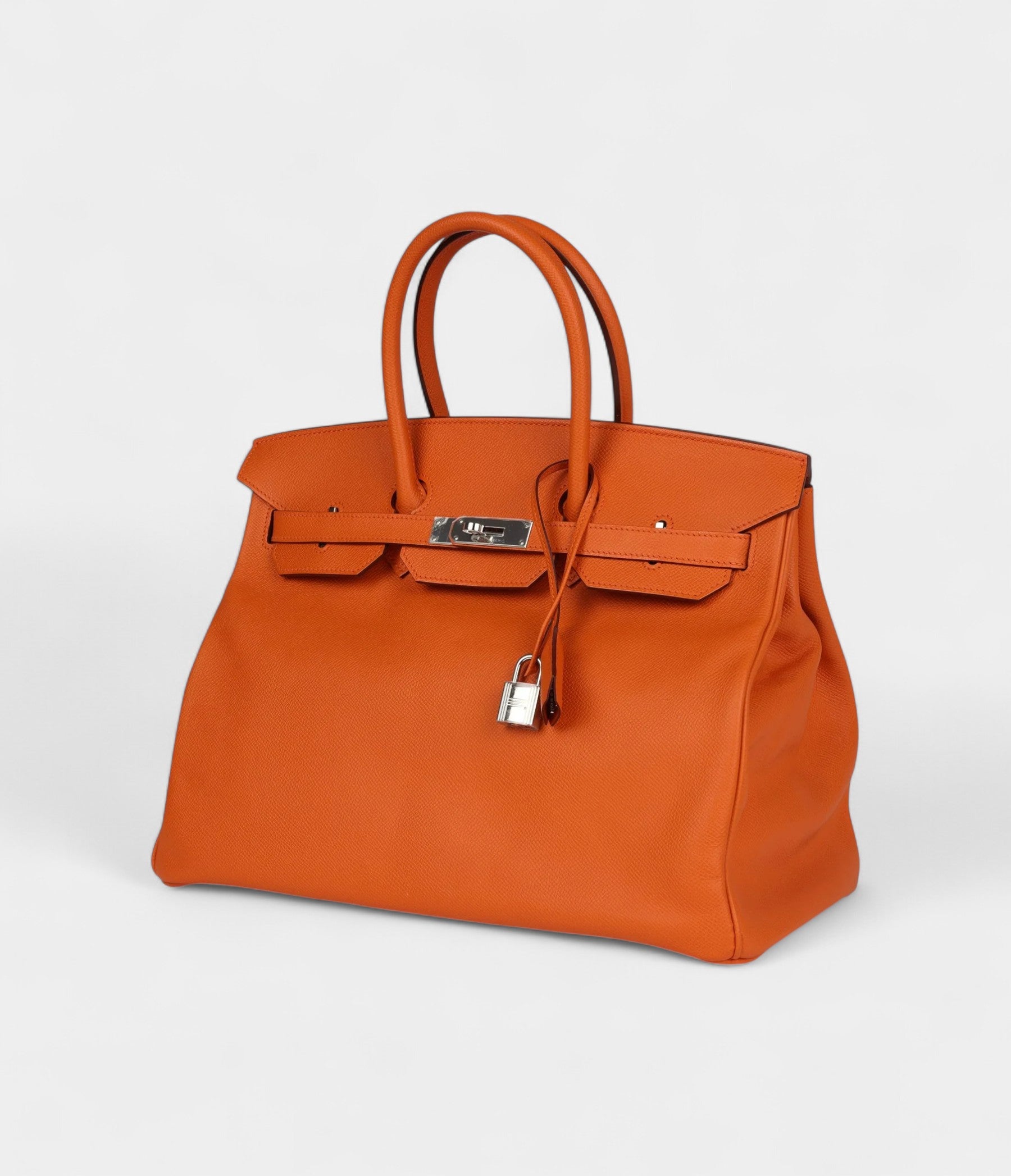 HermesBirkin35OrangeLeatherEpsomPalladiumHardware_6.jpg Hermès Birkin 35 Orange Leather Epsom Palladium Hardware