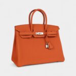 Hermès Birkin 35 Orange Togo Palladium Hardware