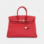Hermès Birkin 35 Pink Rouge Casaque Togo Gold Hardware