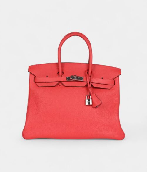 Hermès Birkin 35 Rose Jaipur Clemence Palladium Hardware