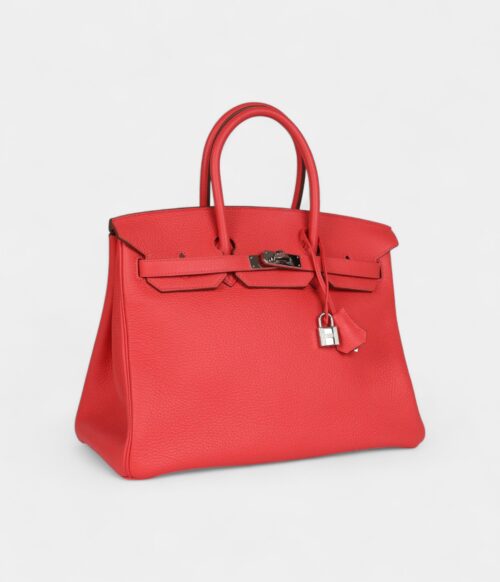 Hermès Birkin 35 Rose Jaipur Clemence Palladium Hardware