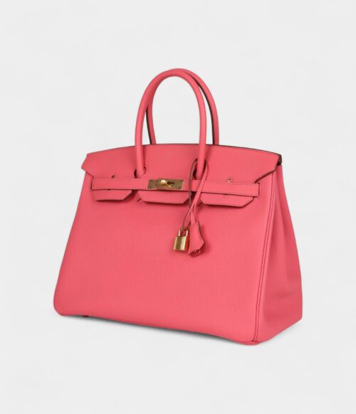 Hermès Birkin 35 Rose Lipstick Togo Hardware