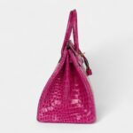 Hermès Birkin 35 Rose Scheherazade Shiny Porosus Crocodile Gold Hardware