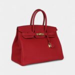 Hermès Birkin 35 Rouge Casaque Togo Gold Hardware