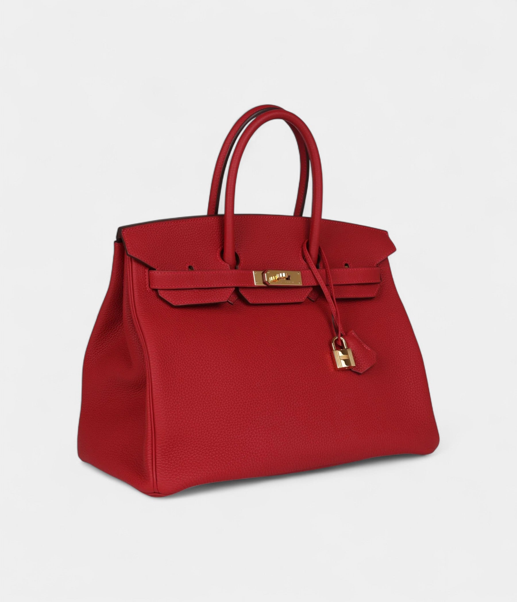 Hermès Birkin 35 Rouge Casaque Togo Gold Hardware