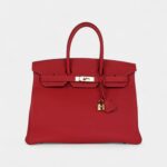 Hermès Birkin 35 Rouge Casaque Togo Gold Hardware