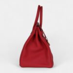 Hermès Birkin 35 Rouge Casaque Togo Gold Hardware