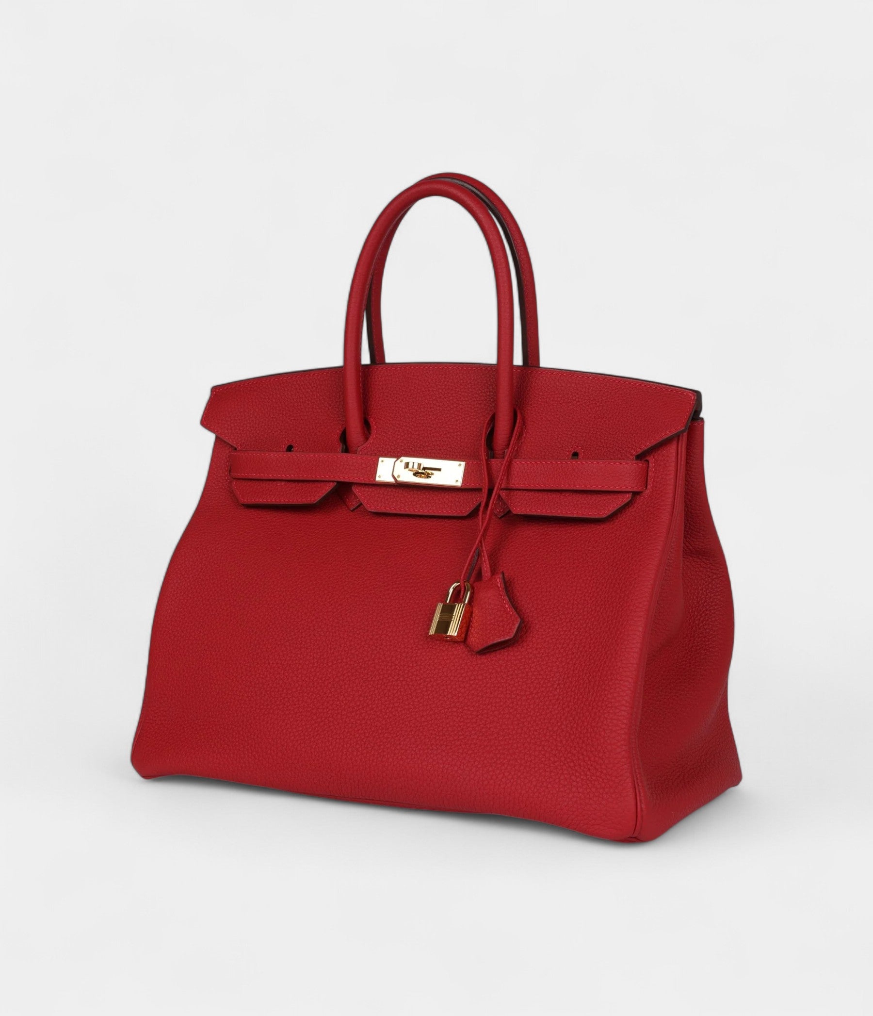 Hermès Birkin 35 Rouge Casaque Togo Gold Hardware