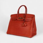 Hermès Birkin 35 Sanguine Matte Alligator Gold Hardware