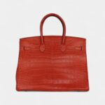 Hermès Birkin 35 Sanguine Matte Alligator Gold Hardware