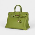 Hermès Birkin 35 Vert Anis Verso Togo Gold Hardware