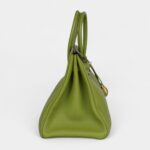 Hermès Birkin 35 Vert Anis Verso Togo Gold Hardware