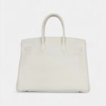 Hermès Birkin 35 White Leather Clemence Hardware