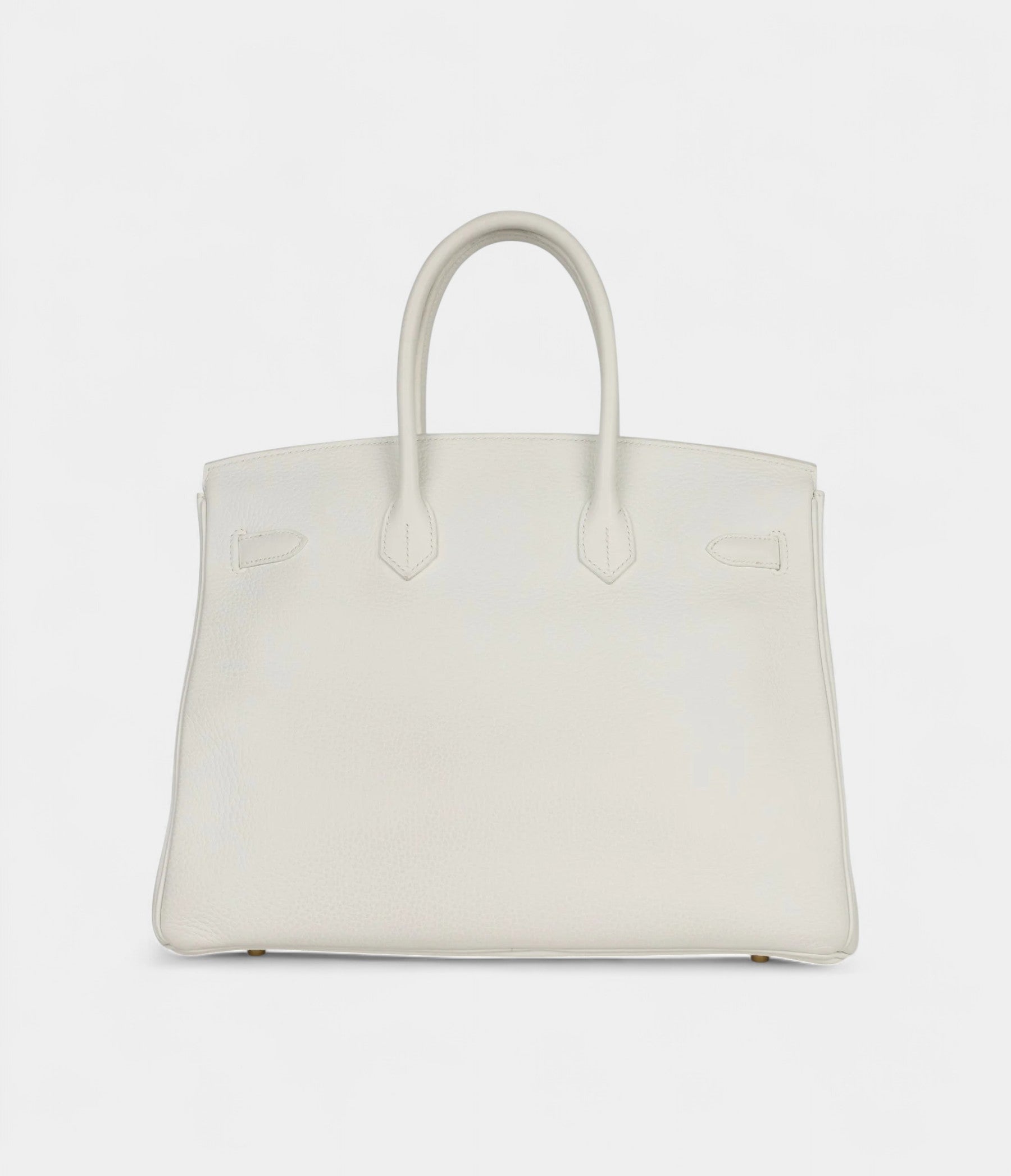 Hermès Birkin 35 White Leather Clemence Hardware