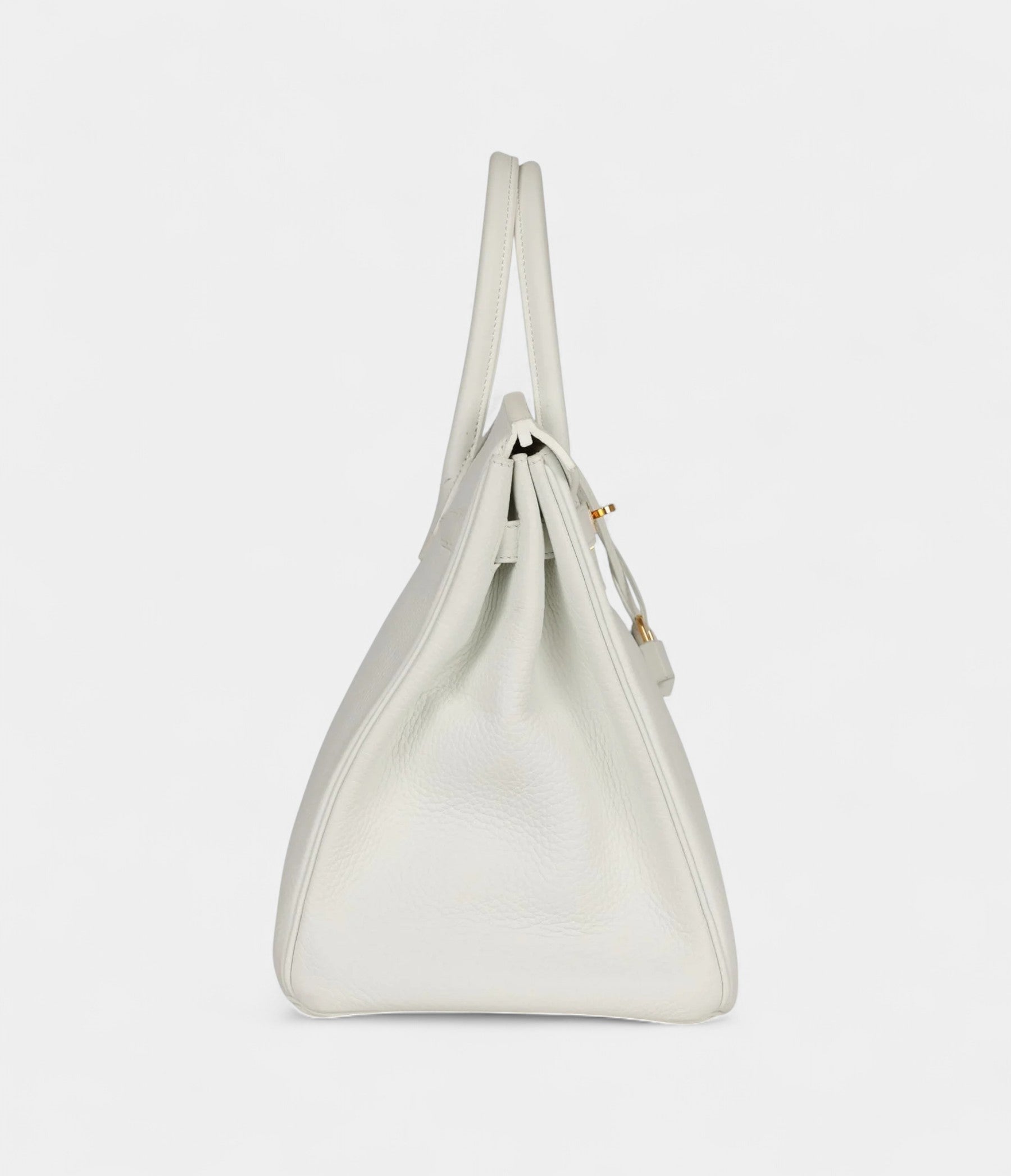 Hermès Birkin 35 White Leather Clemence Hardware
