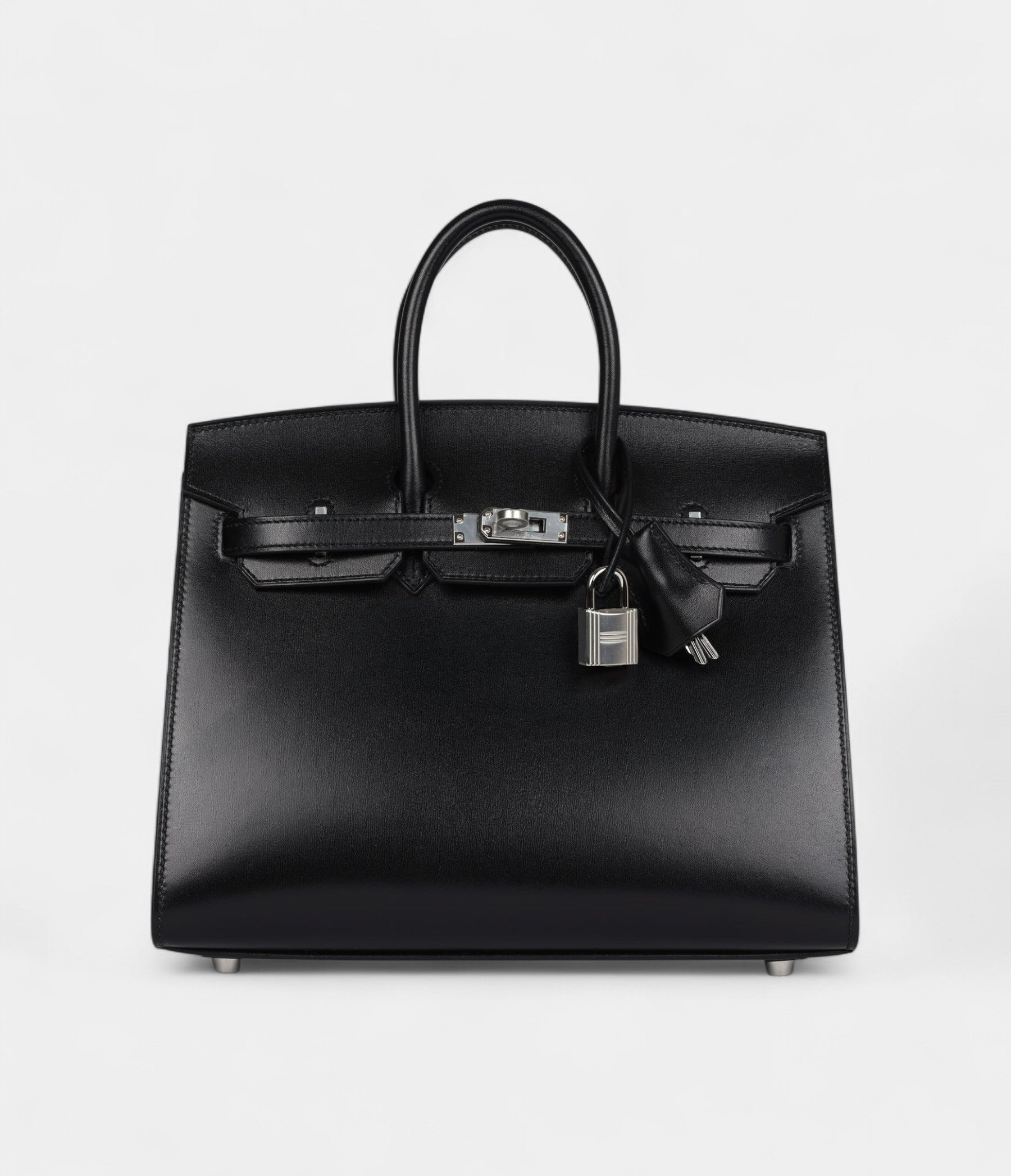 Hermès Birkin Sellier 25 Black Box Palladium Hardware
